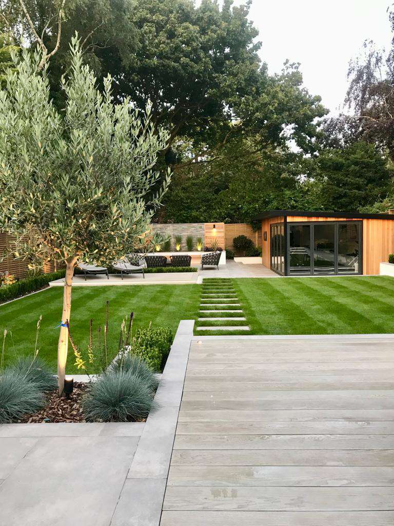 Contemporary garden redesign in Twickenham
